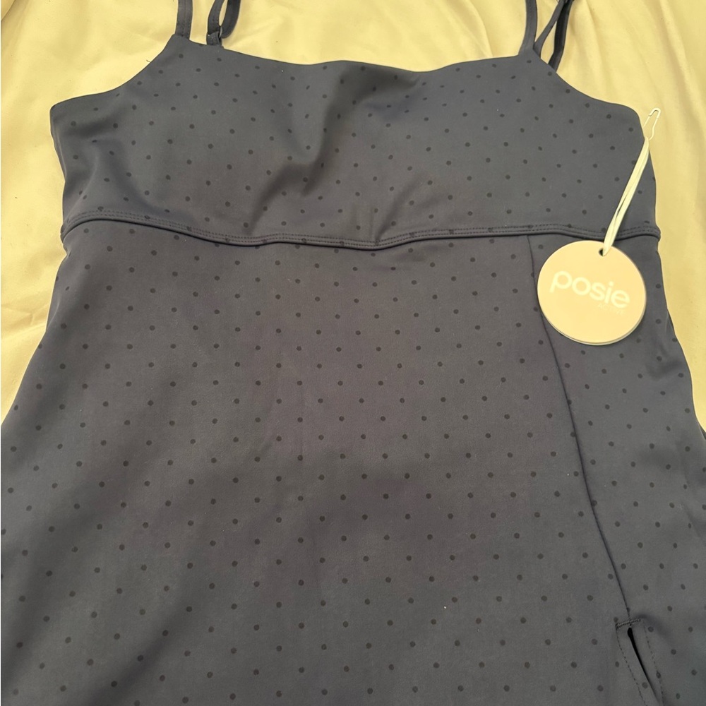 Posie Navy Polka Dot Cami Dress